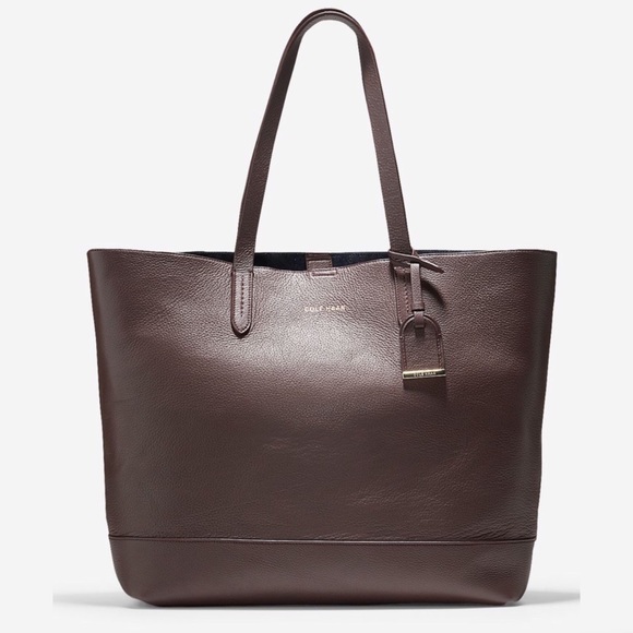 Cole Haan Handbags - Cole Haan Leather Palermo Chestnut Tote